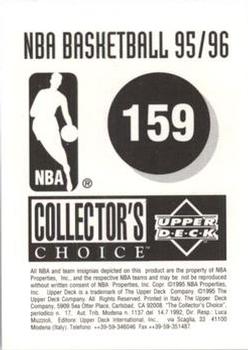 1995-96 Collector's Choice European Stickers #159 Dee Brown Back