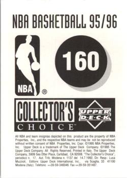 1995-96 Collector's Choice European Stickers #160 Rick Fox Back