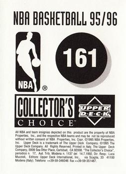 1995-96 Collector's Choice European Stickers #161 Dino Radja Back
