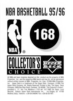 1995-96 Collector's Choice European Stickers #168 Glen Rice Back