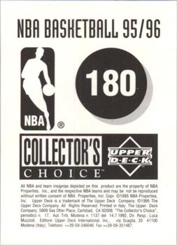 1995-96 Collector's Choice European Stickers #180 New York Knicks Logo Back