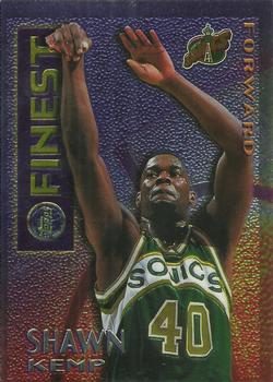 1995-96 Finest - Mystery Borderless Silver #M4 Shawn Kemp Front