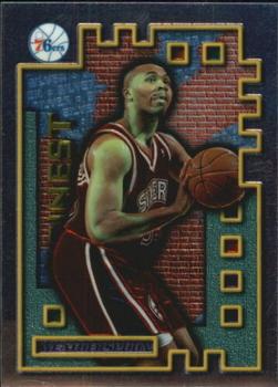 1995-96 Finest - Mystery Borderless Silver #M39 Clarence Weatherspoon Front