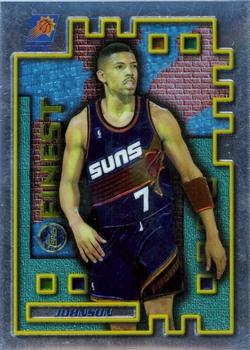 1995-96 Finest - Mystery Borderless Silver #M40 Kevin Johnson Front