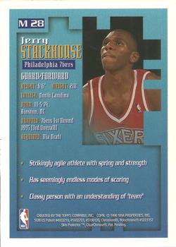 1995-96 Finest - Mystery Borderless Silver #M28 Jerry Stackhouse Back