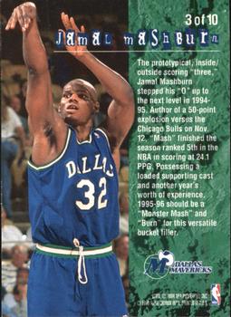 1995-96 Fleer - Total O Hot Pack #3 Jamal Mashburn Back