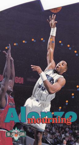 1995-96 Jam Session - Die Cuts #D12 Alonzo Mourning Front