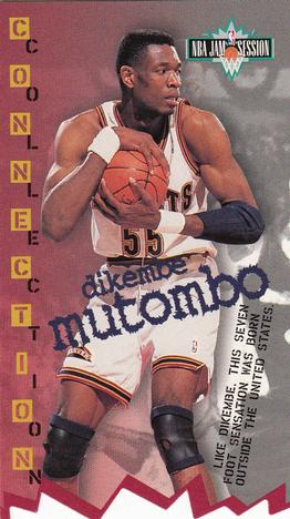 1995-96 Jam Session - Die Cuts #D26 Dikembe Mutombo Front