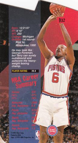 1995-96 Jam Session - Die Cuts #D32 Terry Mills Back