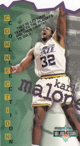 1995-96 Jam Session - Die Cuts #D109 Karl Malone Front