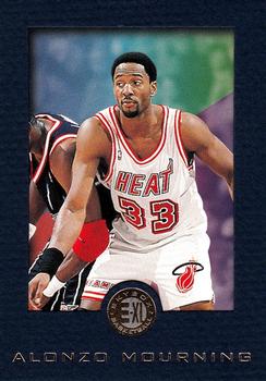 1995-96 SkyBox E-XL - Blue #43 Alonzo Mourning Front