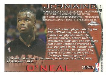 1996-97 Topps Chrome #191 Jermaine O'Neal Back