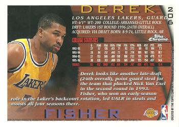 1996-97 Topps Chrome #206 Derek Fisher Back