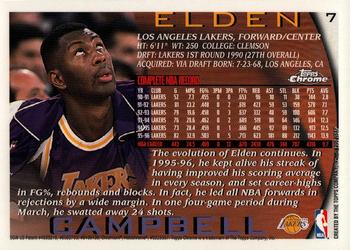 1996-97 Topps Chrome #7 Elden Campbell Back