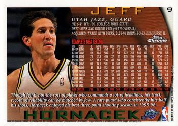 1996-97 Topps Chrome #9 Jeff Hornacek Back