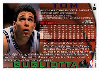 1996-97 Topps Chrome #15 Tom Gugliotta Back