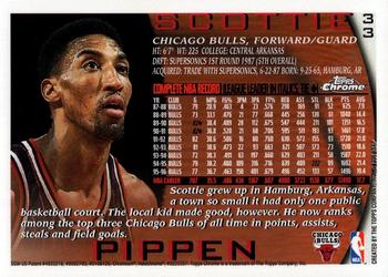 1996-97 Topps Chrome #33 Scottie Pippen Back