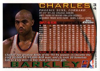 1996-97 Topps Chrome #34 Charles Barkley Back