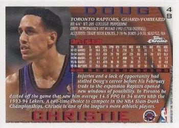 1996-97 Topps Chrome #48 Doug Christie Back
