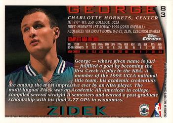 1996-97 Topps Chrome #83 George Zidek Back