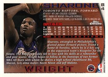 1996-97 Topps Chrome #84 Sharone Wright Back