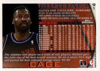 1996-97 Topps Chrome #91 Michael Cage Back