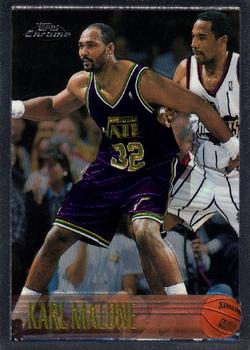 1996-97 Topps Chrome #105 Karl Malone Front
