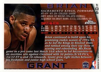 1996-97 Topps Chrome #106 Brian Grant Back
