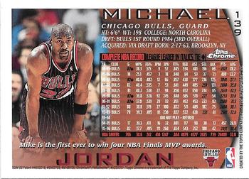 1996-97 Topps Chrome #139 Michael Jordan Back