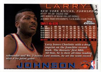 1996-97 Topps Chrome #149 Larry Johnson Back