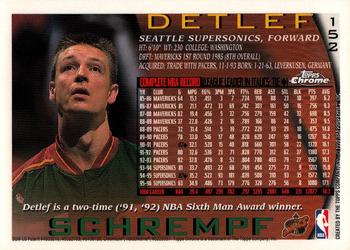 1996-97 Topps Chrome #152 Detlef Schrempf Back