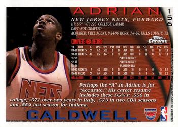 1996-97 Topps Chrome #156 Adrian Caldwell Back