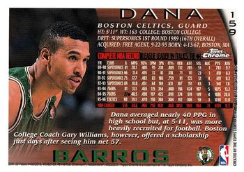 1996-97 Topps Chrome #159 Dana Barros Back