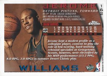 1996-97 Topps Chrome #162 Jerome Williams Back