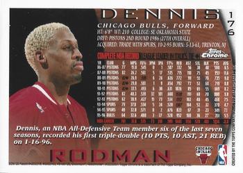 1996-97 Topps Chrome #176 Dennis Rodman Back