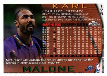 1996-97 Topps Chrome #178 Karl Malone Back