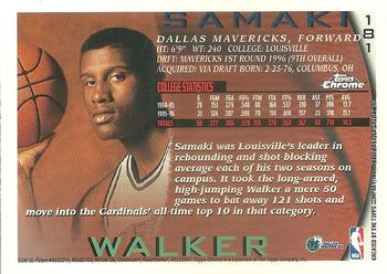 1996-97 Topps Chrome #181 Samaki Walker Back