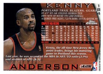 1996-97 Topps Chrome #184 Kenny Anderson Back