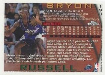 1996-97 Topps Chrome #190 Bryon Russell Back