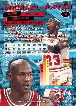 1995-96 Stadium Club - Members Only #1 Michael Jordan Back