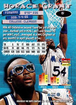 1995-96 Stadium Club - Members Only #5 Horace Grant Back