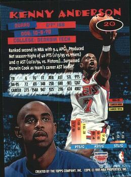 1995-96 Stadium Club - Members Only #20 Kenny Anderson Back