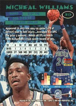 1995-96 Stadium Club - Members Only #39 Micheal Williams Back