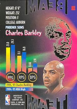 1995-96 Stadium Club - Beam Team Members Only #B11 Charles Barkley Back