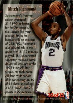1995-96 Ultra - All-NBA Gold Medallion #10 Mitch Richmond Back