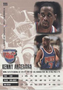 1995-96 Ultra - Gold Medallion #111 Kenny Anderson Back