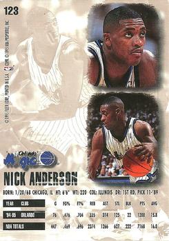 1995-96 Ultra - Gold Medallion #123 Nick Anderson Back