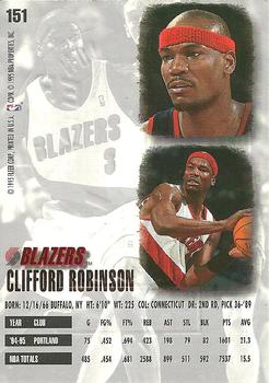 1995-96 Ultra - Gold Medallion #151 Clifford Robinson Back