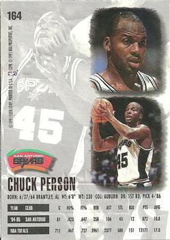 1995-96 Ultra - Gold Medallion #164 Chuck Person Back