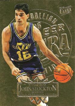 1995-96 Ultra - Gold Medallion #187 John Stockton Front